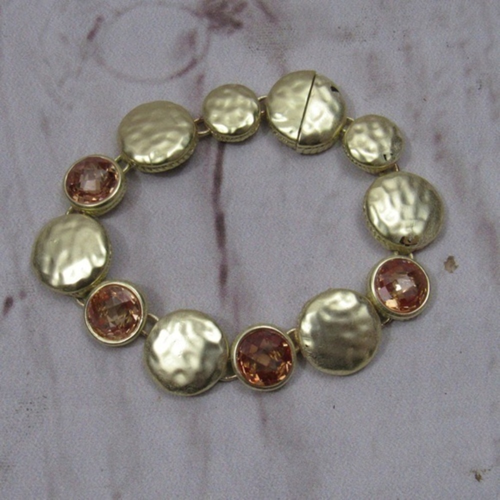 MX Signature Collection Gold tone stones bracelet